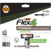 BIC Flex 4 Men's 4-Blade Disposable Razor, 10 Count