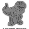 'Tyrannosaurus Rex Dinosaur' Rubber Stamp - Unmounted Design for Crafting
