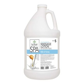 La Palm Spa Healing Therapy Massage Lotion Vitamin Milk & Honey Moisture Restoring Treatment 1 Gallon