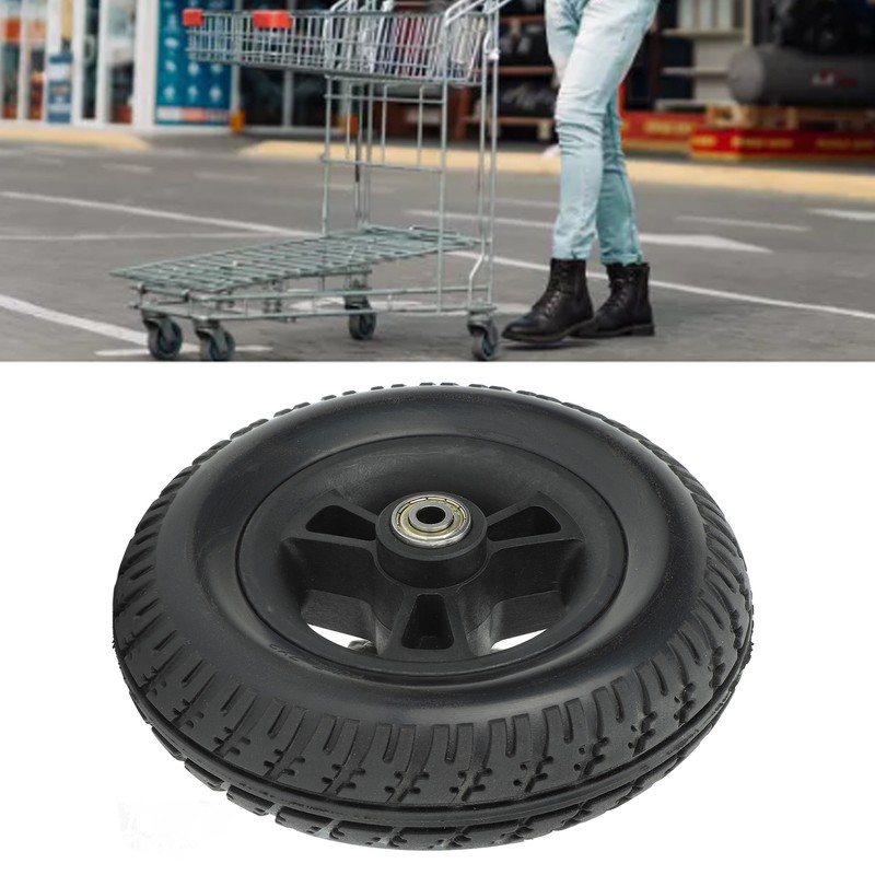 Wheelchair Wheel Replacement Non Slip Solid PU Strong Bearing Capacity