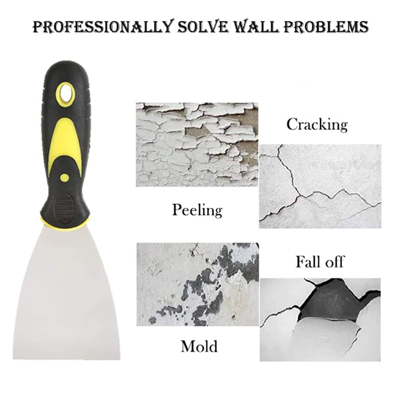 8pcs Wallpaper Scraper, BetterJonny Stainless Steel Paint Scraper Blade Scraper