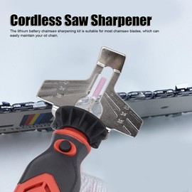 Cordless Chainsaw Sharpener High Speed 5000-18000rpm/min Handheld Chainsaw Sharpening Tool Set Widely Application with 4-5h Charging Time, 40-60 Mins Working Time