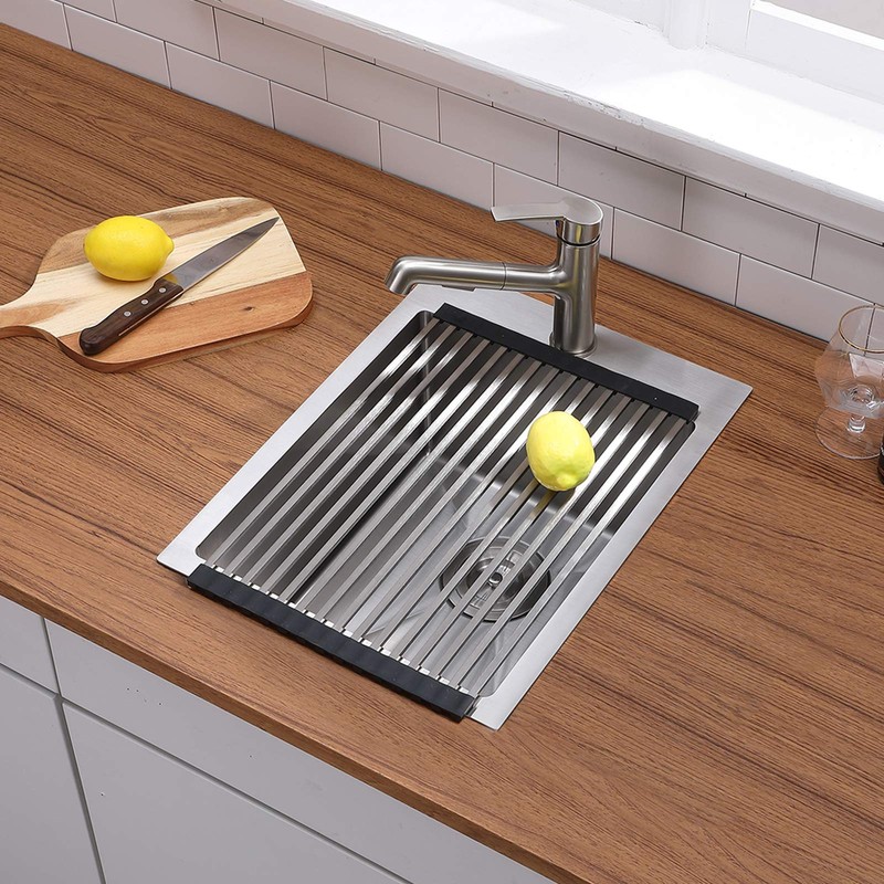 VALISY 15x20 Inch Bar Sink Drop In, Topmount Small 16