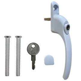 Genius® Q uPVC Universal Window Handle Inline Locking Espag Double Glazing 40mm (White)