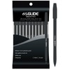 Eziglide Ballpoint Black Pen, Pack of 10 Ballpoint Pens, Smooth