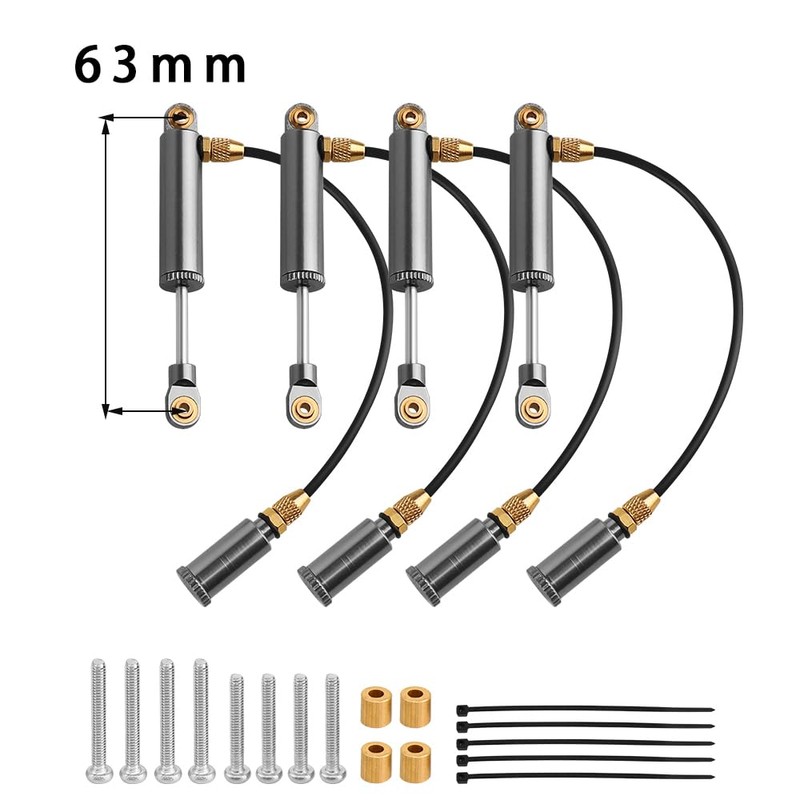 ZIJOT 63mm Desert Lizard Piggyback Internal Spring RC Shock Absorber