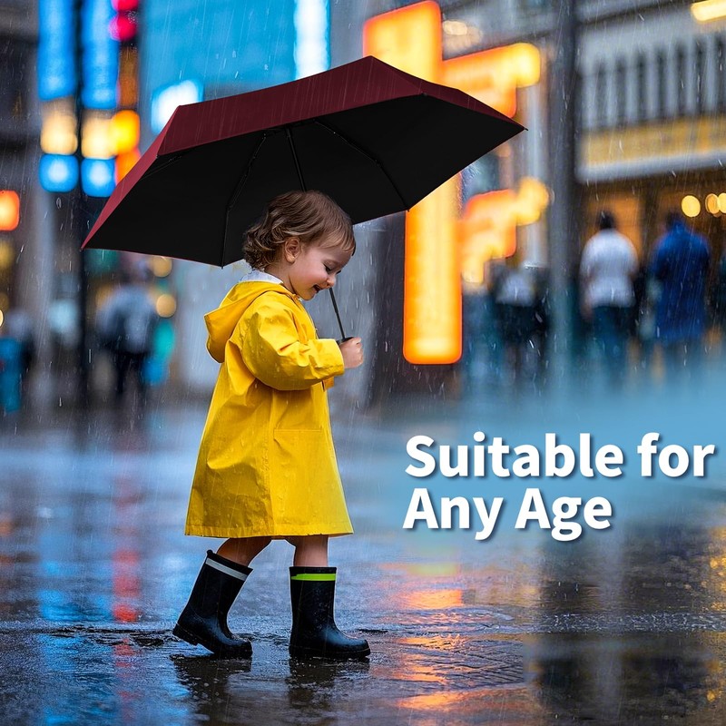 Yoobure Small Mini Umbrella with Case Light Compact Design Perfect