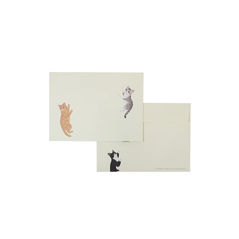 Felissimo Cat Club [Letter Set] Letter Set/Blue Cat