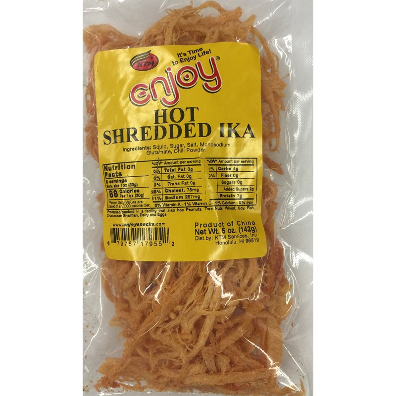 Enjoy Hawaii Snacks Hot Shredded Saki Ika Cuttlefish Squid