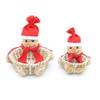 Shatchi Handmade Snowman Christmas Baskets Set Xmas Home décor Shop