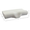Home-Complete Cervical Memory Foam Neck Washable Cover-Contour Pillows for Side,