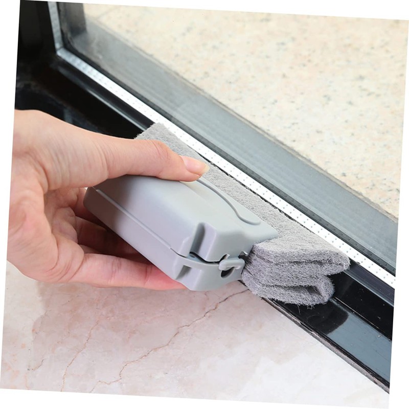 CHILDWEET Small Window Groove Cleaning Brush Set with Replacement Pads