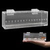 Fish Viewing Box Container with Lid and Scale, Acrylic Portable