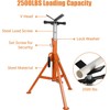 Gravee Heavy-Duty Pipe Stand Adjustable Folding Pipe Jack Stand |