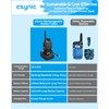 eSynic 4Pack Walkie Talkies 5KM/3Miles Long Range 16 Channels Walky