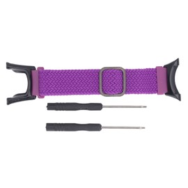 Nylon Weaving Watchband Adjustable DIY Installation Weaving Watch Strap Unisex Braided Replacement Wristband for Suunto Ambit Violet