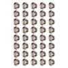 40pcs M10x1.25mm Hxagonal Flange Nuts Stainless Steel Rust Resistant Fine