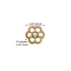 Tiazza 10Pcs Brass Backplate Washers Classical Furniture Decoration Gasket Brass