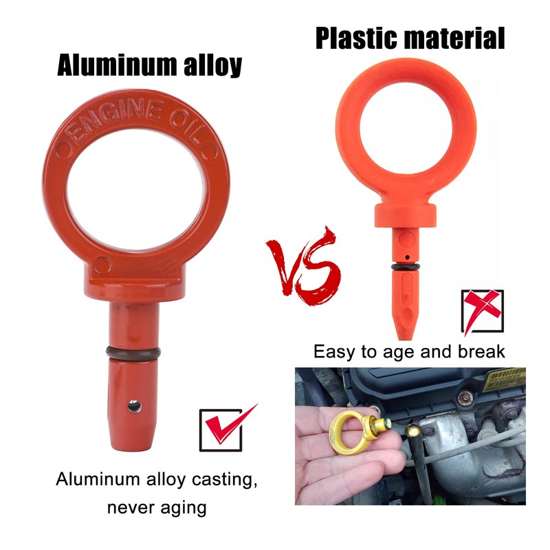 3mirrors Aluminum Oil Dipstick Pull Handle Engine Oil Level Dipstick