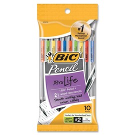 BIC BC27671 Pencil Xtra Life, Medium Point (0.7 mm), Total 40 Pencils (4 X 10 Count Packages)