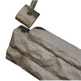 Good Ideas GW-WALLC3-SAN Garden Wizard Border Finish Kit, Sandstone