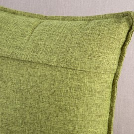 MADIZZ Set of 2 Linen Throw Pillow Covers 12x20 Inch Light Green Soft Decorative Cushion Cover for Sofa Bedroom Pillow Shell