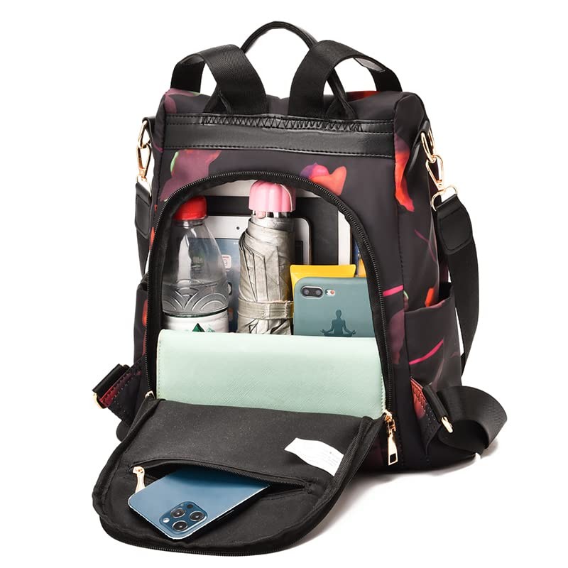 shepretty Women's Anti-Theft Backpack Shoulder Bag School Bag, 3 Butterfly