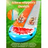 SLOOSH Water Slides with 2 Inflatable Boards,22.5ft Double Lane Lawn