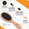 Kobe Bamboo Cushion Paddle Brush - Bamboo Hair Brush With
