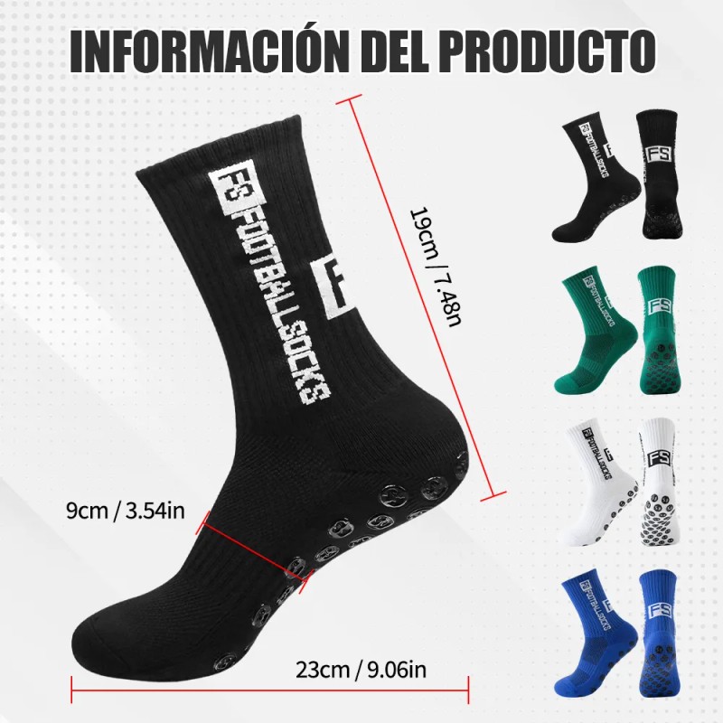 12 Pares Calcetines Futbol Medias Deportes Antideslizantes12