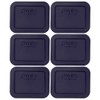 Pyrex 7213-PC 1.9 Cup Dark Blue Rectangle Plastic Food Storage