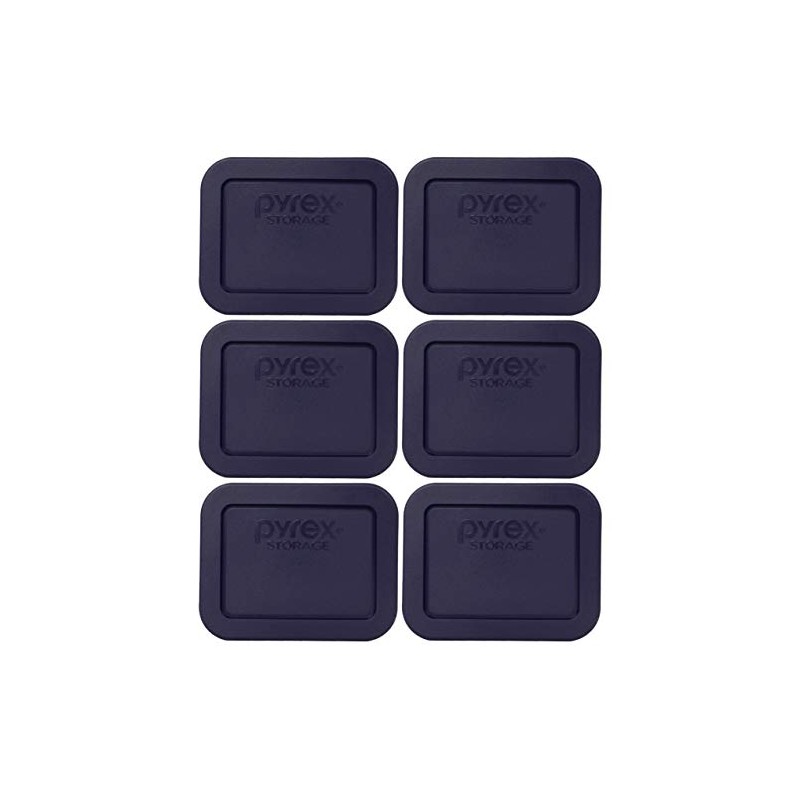 Pyrex 7213-PC 1.9 Cup Dark Blue Rectangle Plastic Food Storage
