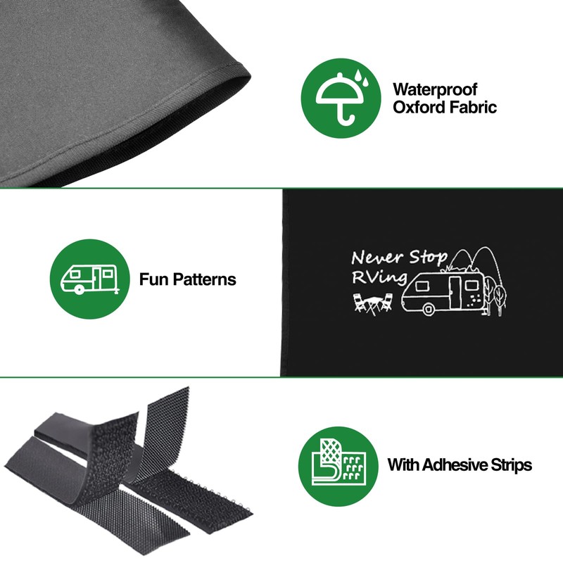 RVINGPRO RV Door Window Shade, 16 Inch X 24.75 Inch