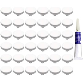 Aquarium Choice Reef Coral frag Plug Cyanoacrylate Adhesive/Glue (36 pcs 0.98 Inch Coral Tiles + 20g Cyanoacrylate Adhesive/Glue)