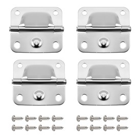 PWEOW Cooler Stainless Steel Hinge for Coleman Camping Cooler 5235 5250 5286b 6262 6270, for Coleman Ice Chest Hinges, with Screws, 4-PCS