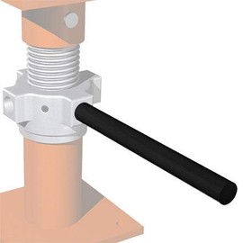 Ellis 1" Diameter Steel Adjustment Rod - 12" Length for Heavy Duty Steel Shores & Bridge Jacks - Extra Leverage for Height Adjustment