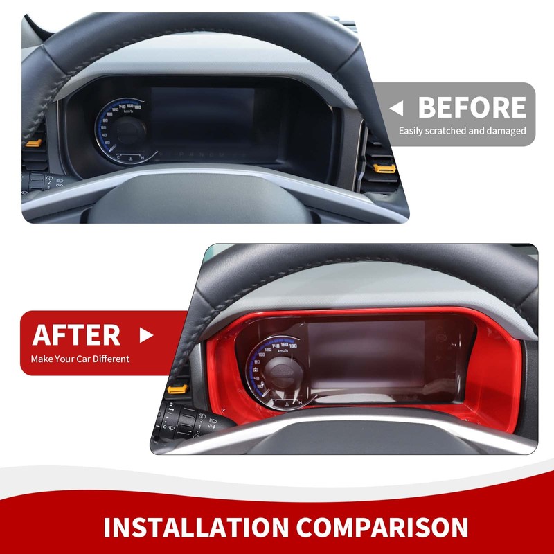 RAZPOY for Bronco Dashboard Panel Trim, Center Control Dash Board