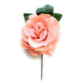 Flowers Flamencas Medium Women's Typical Hair Decoration Flower Flamingo April Dance Flamingo, Diameter 13 cm Salmon