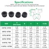 1/2 Inch Drill Hole, 3/8 Inch ID Silicone Rubber Top