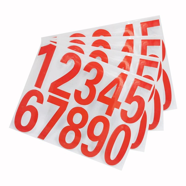 Mailbox Numbers Reflective Stickers for Outside,4 Sets(0-9) 3 Inch Vinyl
