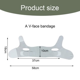 DHWEKU Double chin remover chin mask, V face masks, reusable V-line mask, for double chin and sagging face skin, chin mask for sleeping, a