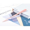 MUSROD 9" Rose Gold Metal Letter Opener with Minimalist Design,