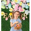 CYLYH 5x7ft Easter Backdrop Spring Easter Photography Backdrop Green Grass