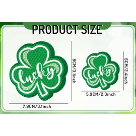 JarThenaAMCS 18Pcs St. Patrick's Day Reflective Car Magnets Green Shamrock Fridge Magnetic Sticker Lucky Clover Garage Magnet Decal for Irish Holiday Mailbox Metal Door(Not for Aluminum Alloy Vehicle)
