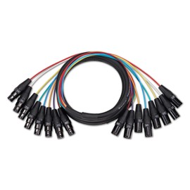 Jamesin 8 Channel XLR Male to Female Snake Cable with Color Coded Microphone Audio Cable, for Stage and Recording Studio, Can Be Used with Any Device with a 3-pin Female XLR to Male XLR (100 FT)