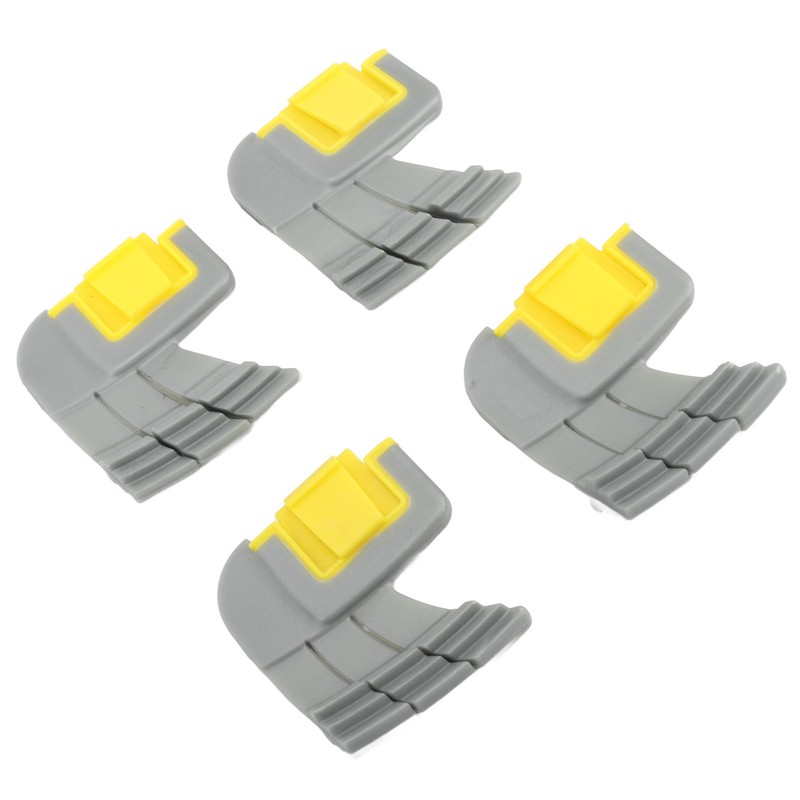 4pcs Cyclonic Scrubbing Brushes Plastic Rubber Cyclonic Brush Replacement Parts