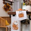Kinearcharms Toallas de Cocina Calabaza Naranja otoño Juego de 2-43x66