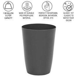 Hold N' Storage - Bote de basura pequeño para cocina, oficina, recámara, baño, etc. - Bote de basura para espacios compactos y apretados, el cubeta de basura perfecto para baño, cubeta de basura de