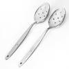 BNAZIND 8 Inch Kunz Perforated Small Spoons Set of 2