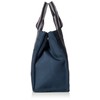 [EXAS] Horizontal Line Pattern Tote Bag (Medium), navy